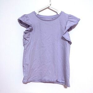 Uniqlo Light Purple Ruffle Sleeve Top